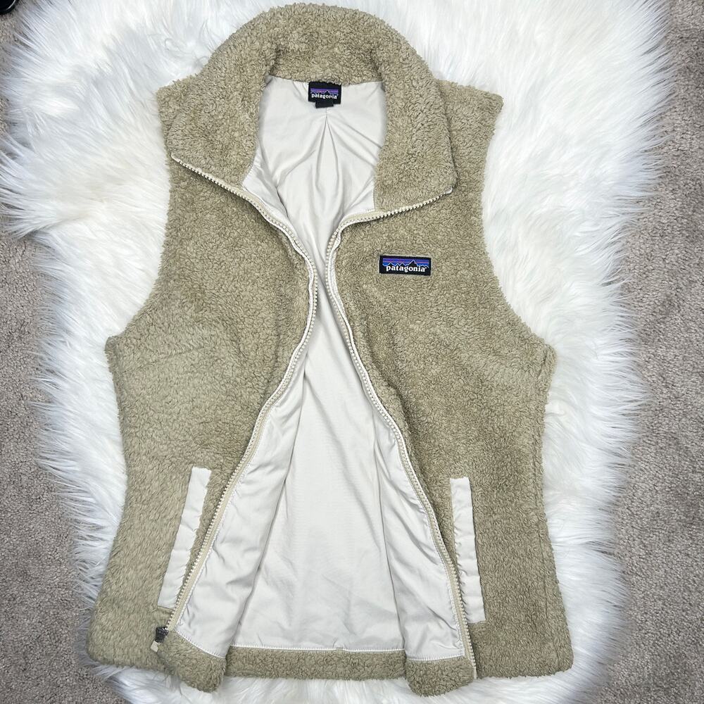 PATAGONIA Los Gatos Fleece Vest Womens Small Gorpcore Winter Sustainable Teddy - Picture 4 of 9